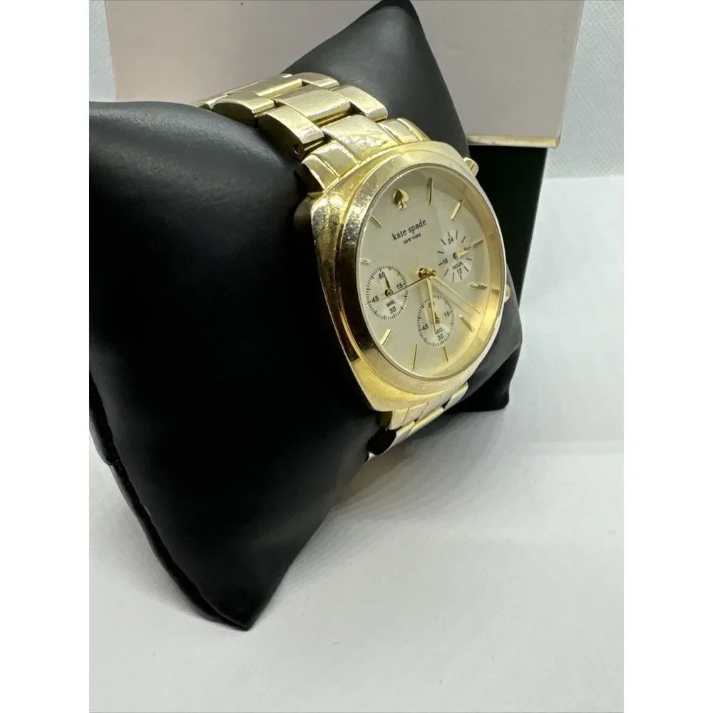 Kate Spade New York 0100 Women's Gold Stainless Steel Analog Dial Watch JNA160